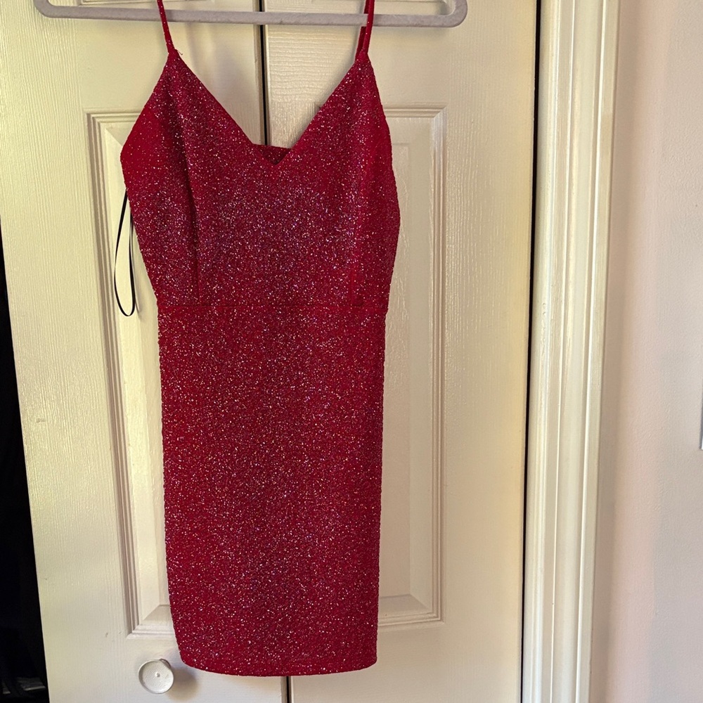 Windsor Sparkling Red Mini Dress